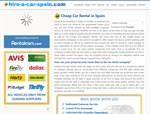 Tablet Screenshot of hire-a-car-spain.com